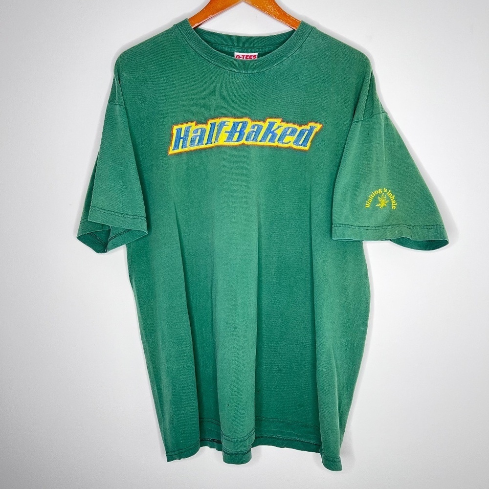 Vintage Half Baked Movie Graphic Green T Shirt Mens XL